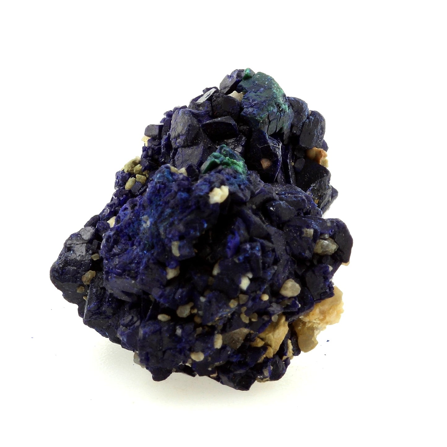 Chessylite (Azurite). 67.29 carats. Chessy-les-Mines, Rhône, France