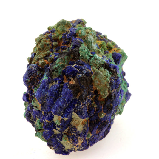 Chessylite (Azurite) + Cuprite. 47.11 carats. Chessy-les-Mines, Rhône, France