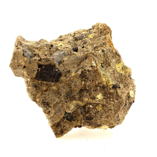 Augite. 93.7 carats. Salers, Cantal, France