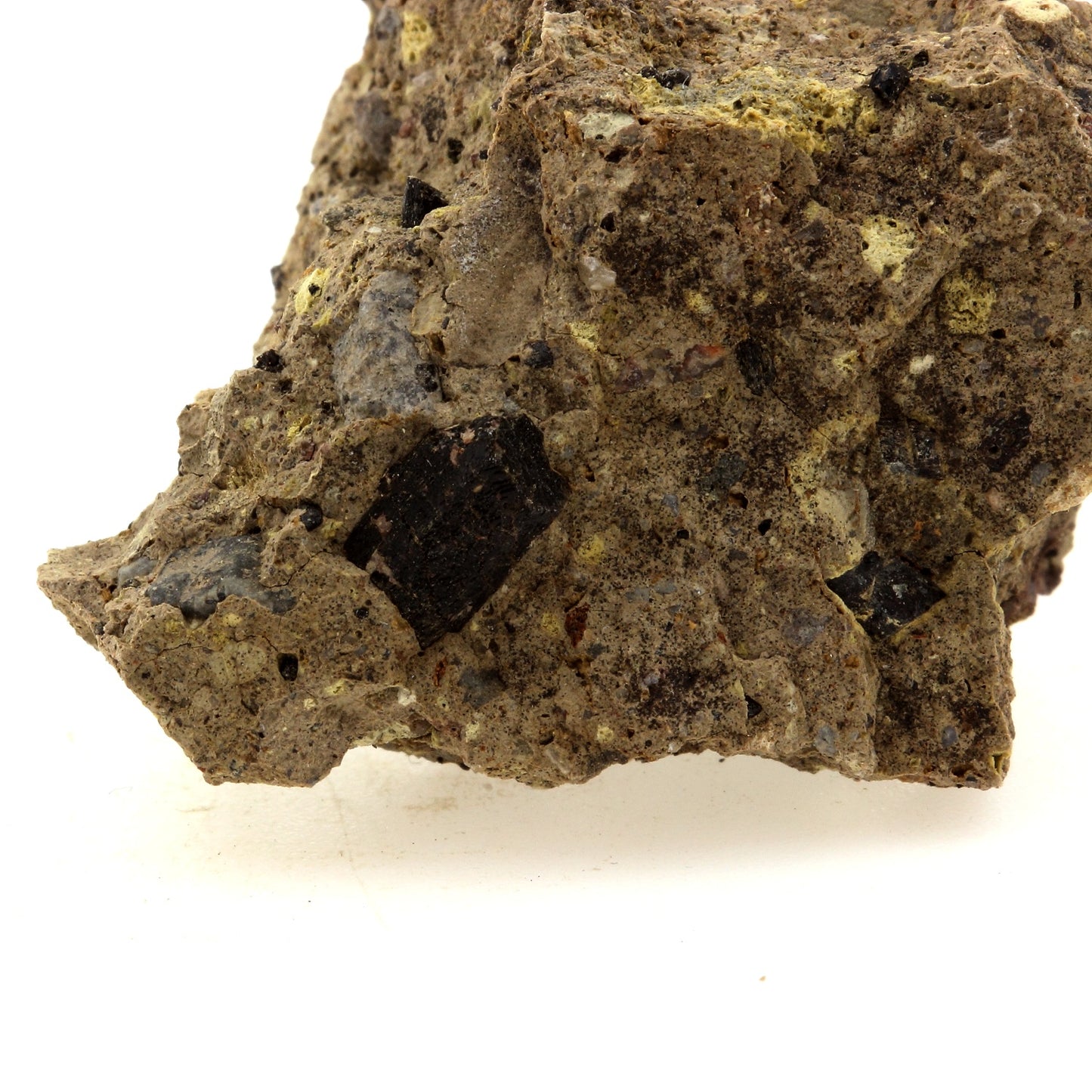 Augite. 93.7 carats. Salers, Cantal, France