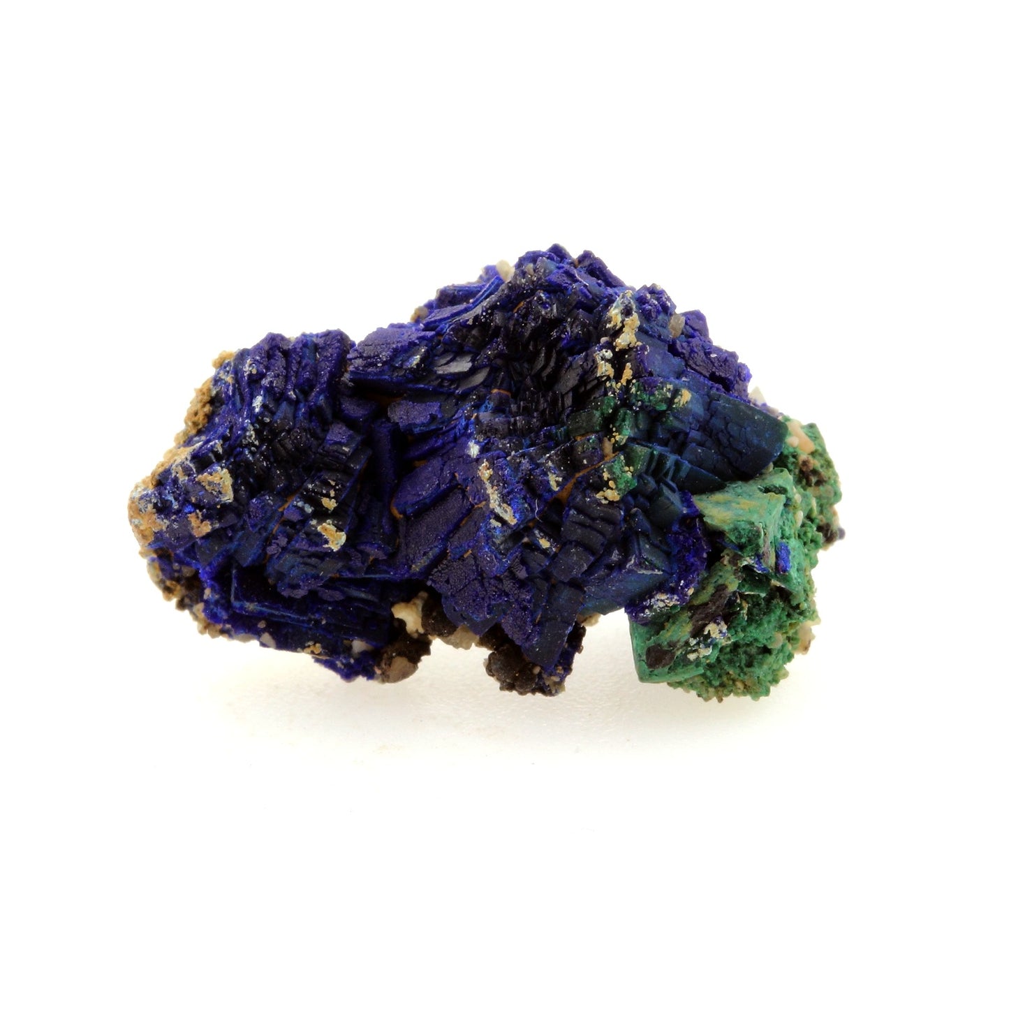 Chessylite (Azurite). 25.17 carats. Chessy-les-Mines, Rhône, France