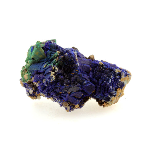 Chessylite (Azurite). 25.17 carats. Chessy-les-Mines, Rhône, France