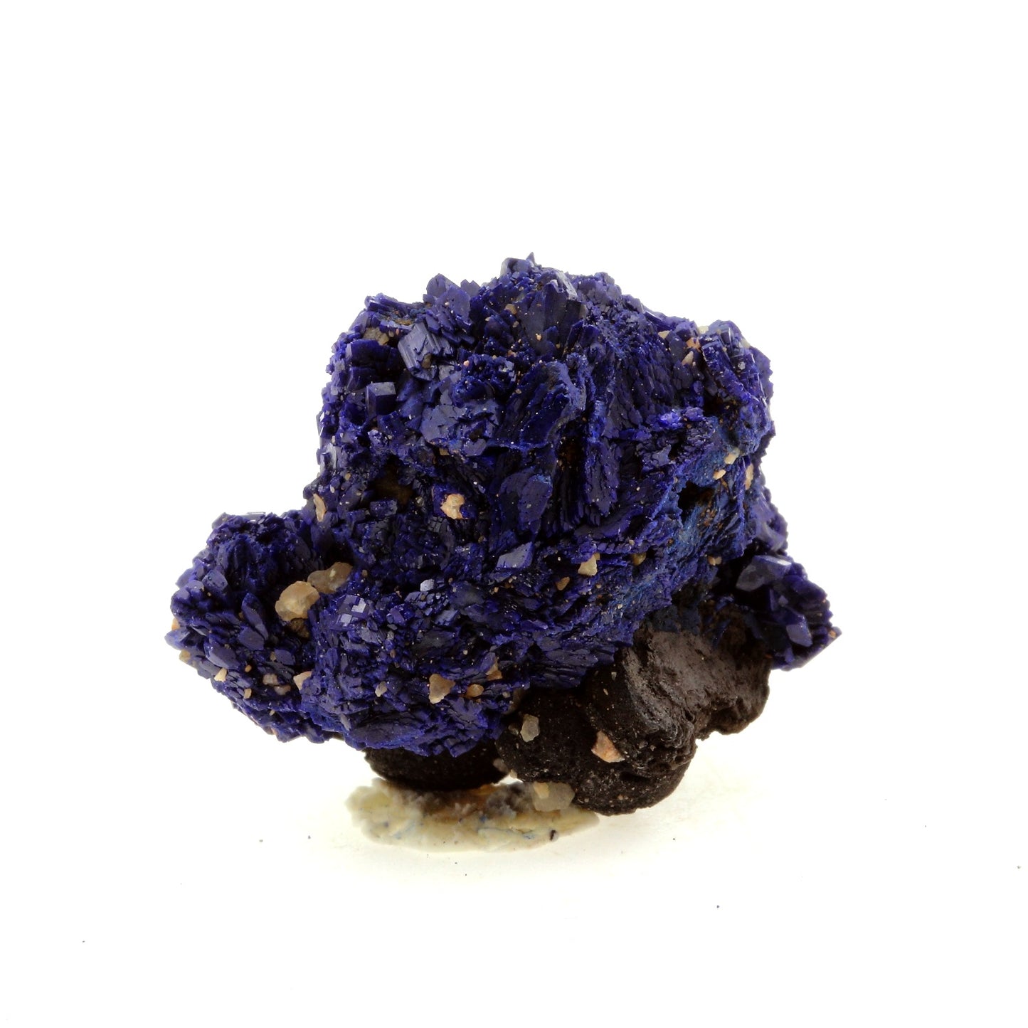 Chessylite (Azurite). 64.74 carats. Chessy-les-Mines, Rhône, France
