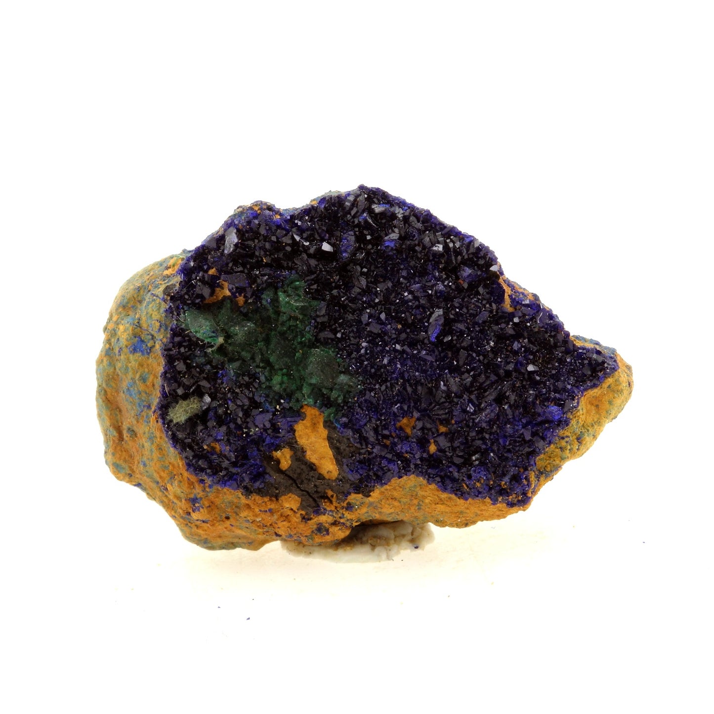 Chessylite (Azurite). 28.62 carats. Chessy-les-Mines, Rhône, France