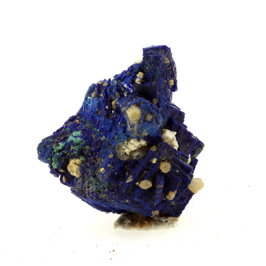 Chessylite (Azurite). 30.2 carats. Chessy-les-Mines, Rhône, France