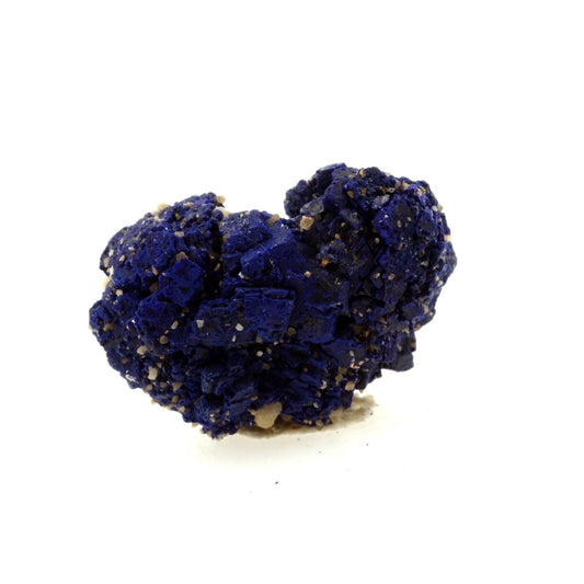 Chessylite (Azurite). 47.72 carats. Chessy-les-Mines, Rhône, France