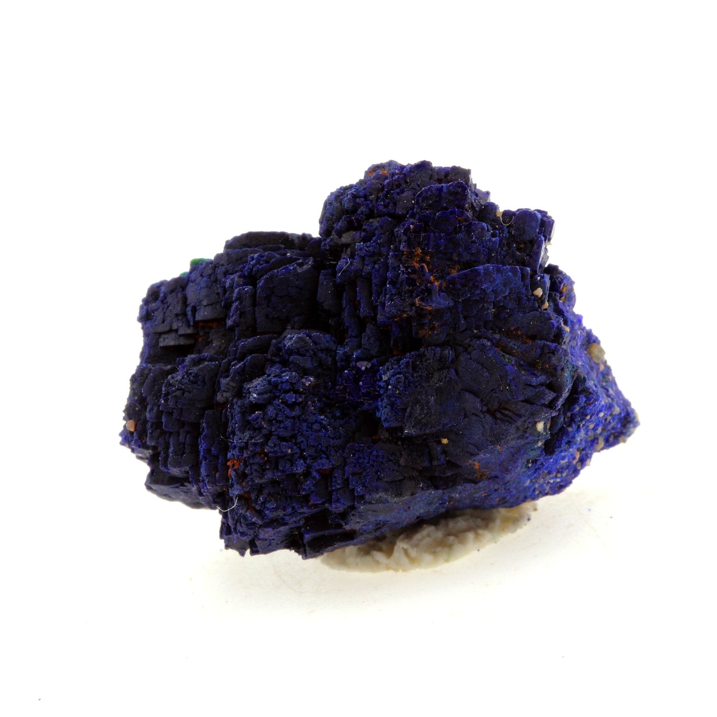 Chessylite (Azurite). 41.17 carats. Chessy-les-Mines, Rhône, France