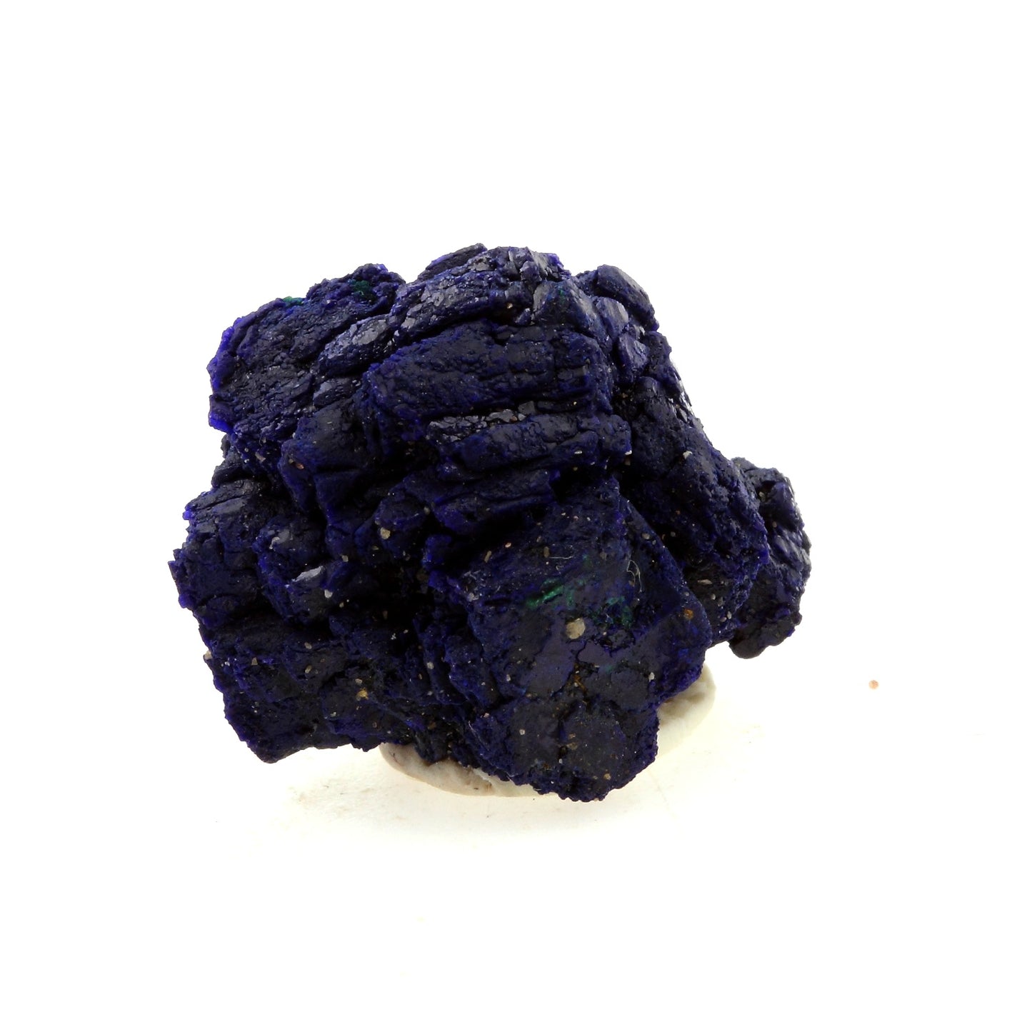 Chessylite (Azurite). 24.76 carats. Chessy-les-Mines, Rhône, France