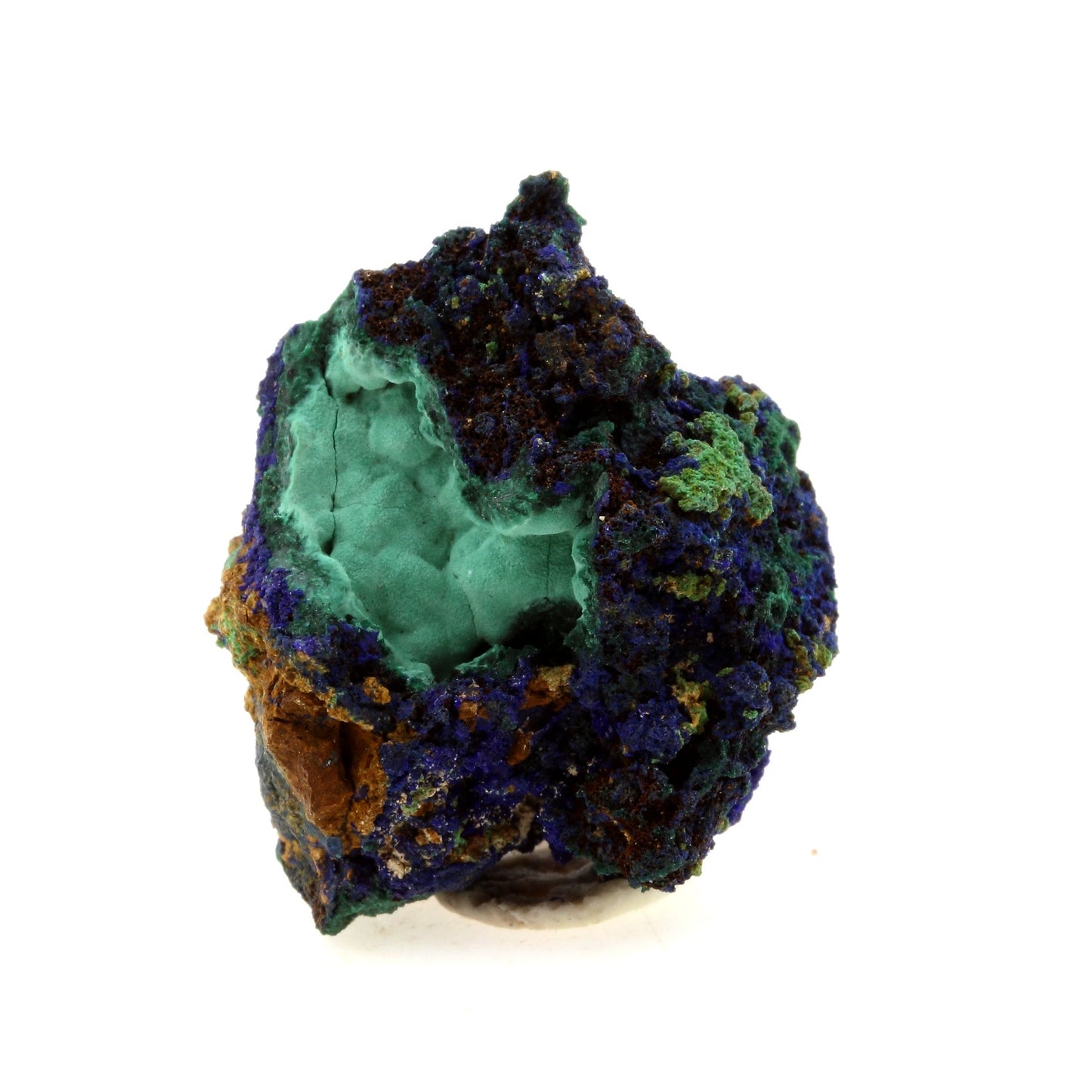 Chessylite (Azurite). 62.64 carats. Chessy-les-Mines, Rhône, France