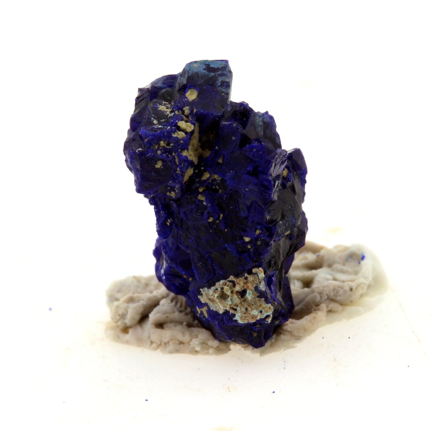 Chessylite (Azurite). 4.52 carats. Chessy-les-Mines, Rhône, France