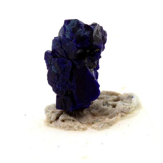 Chessylite (Azurite). 4.52 carats. Chessy-les-Mines, Rhône, France