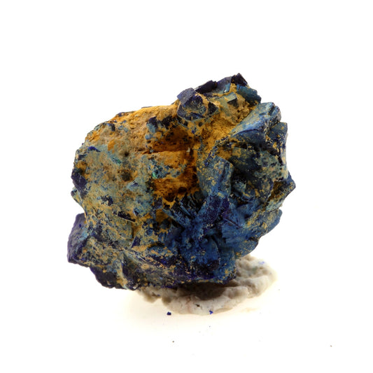 Chessylite (Azurite). 15.54 carats. Chessy-les-Mines, Rhône, France