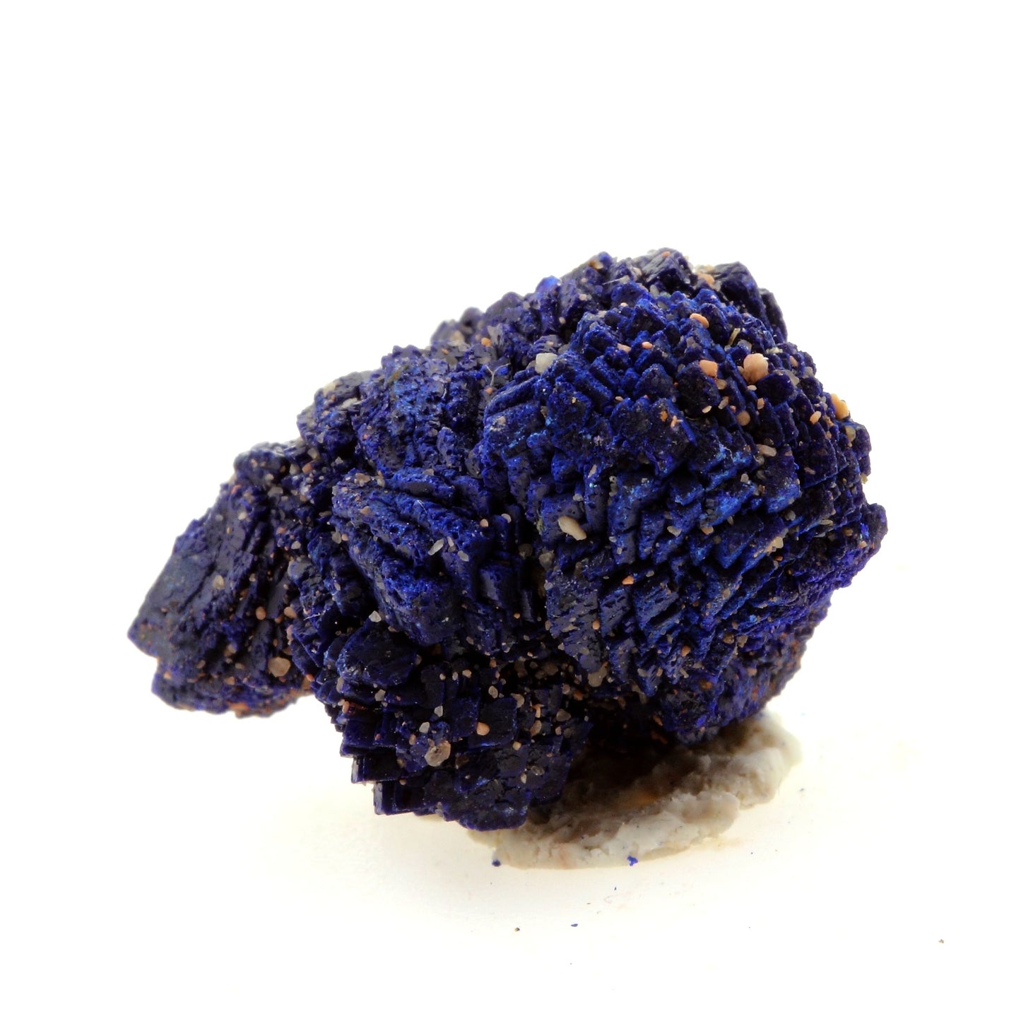 Chessylite (Azurite). 26.64 carats. Chessy-les-Mines, Rhône, France