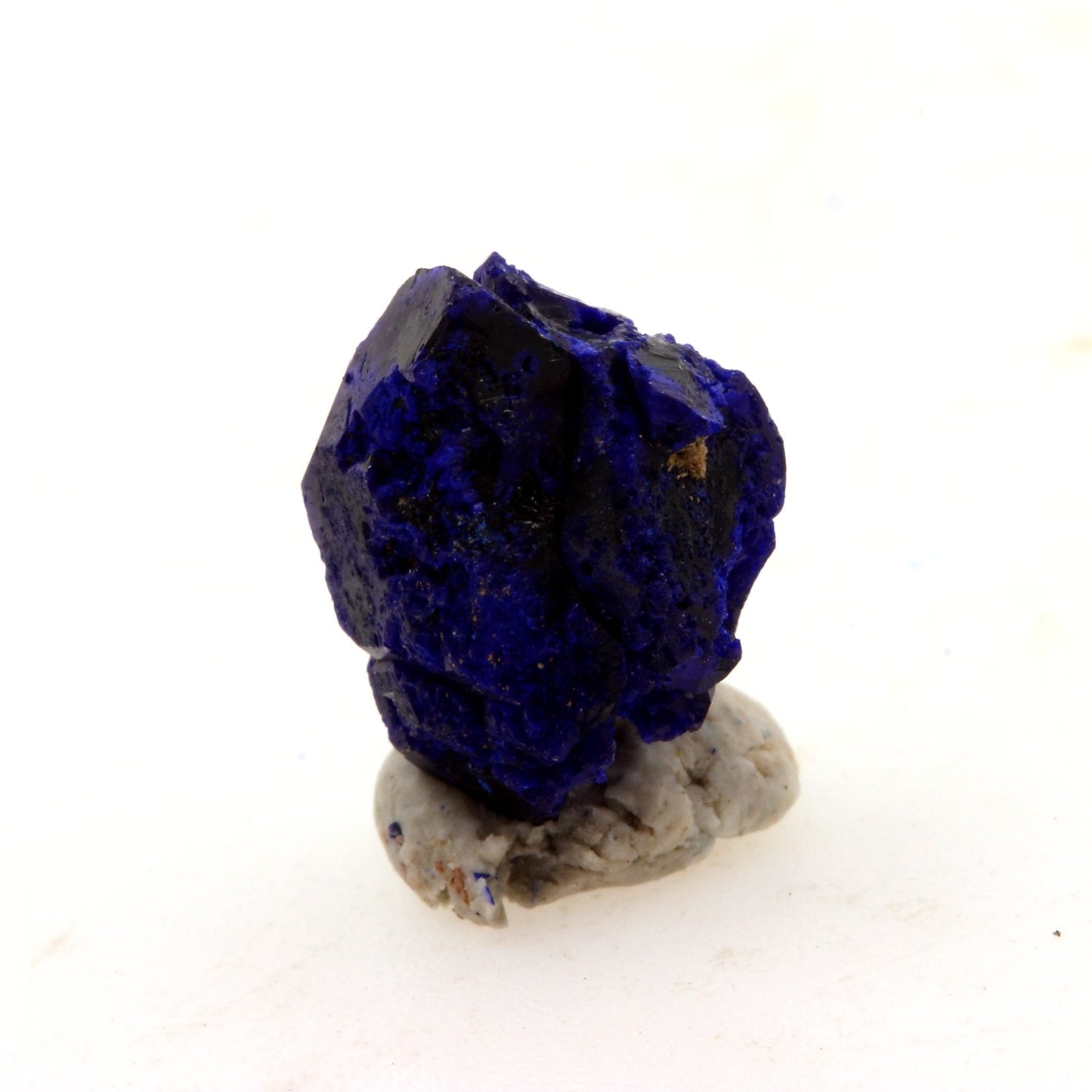Chessylite (Azurite). 4.09 carats. Chessy-les-Mines, Rhône, France