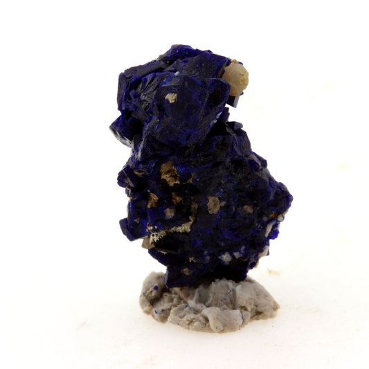 Chessylite (Azurite). 10.38 carats. Chessy-les-Mines, Rhône, France