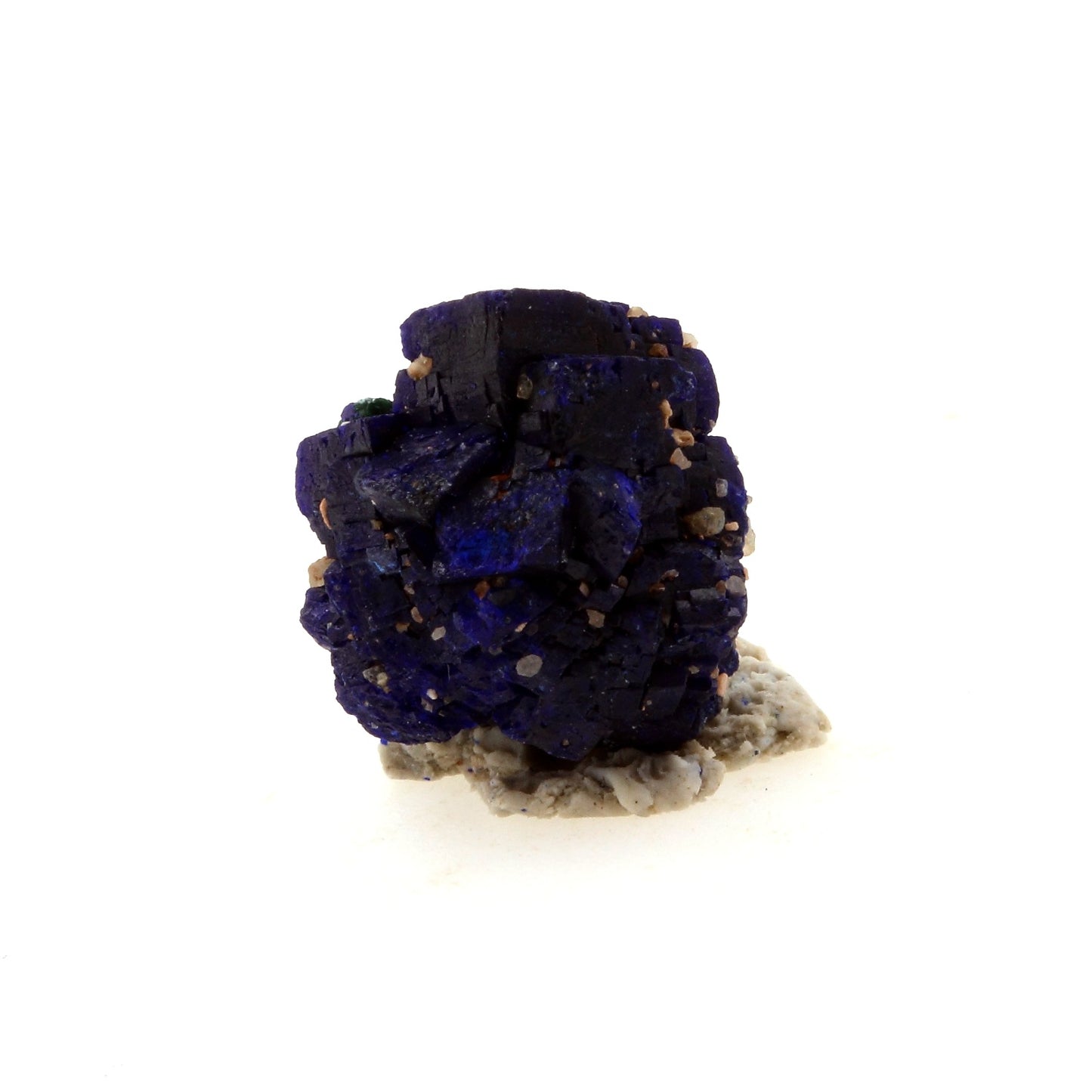 Chessylite (Azurite). 11.55 carats. Chessy-les-Mines, Rhône, France