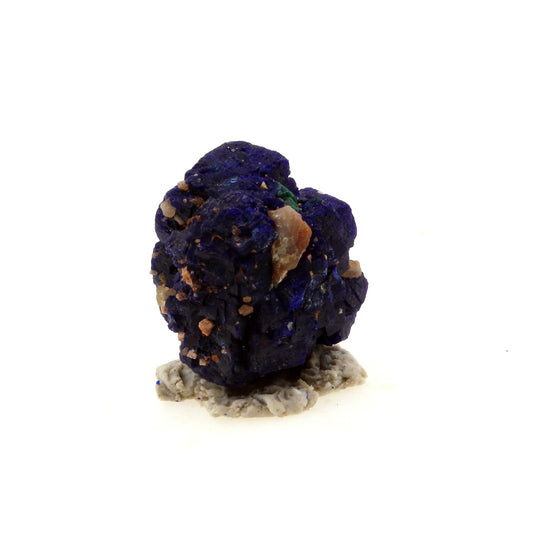 Chessylite (Azurite). 11.55 carats. Chessy-les-Mines, Rhône, France