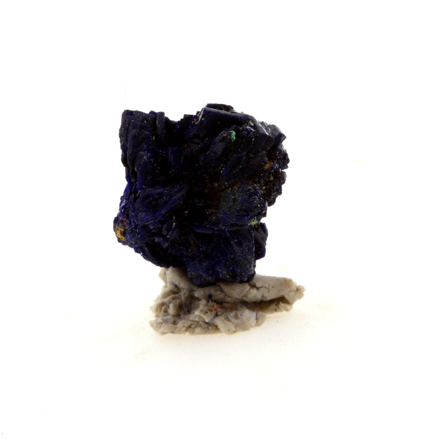 Chessylite (Azurite). 6.43 carats. Chessy-les-Mines, Rhône, France