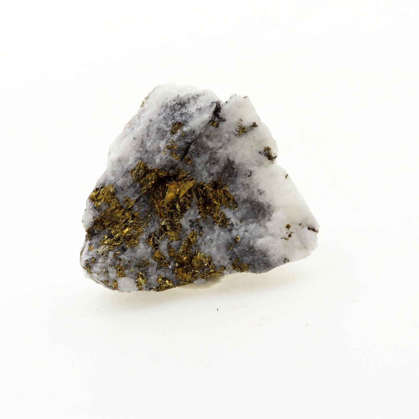 Chalcopyrite. 17.16 carats. Cavnic, Maramureș Co., Roumanie