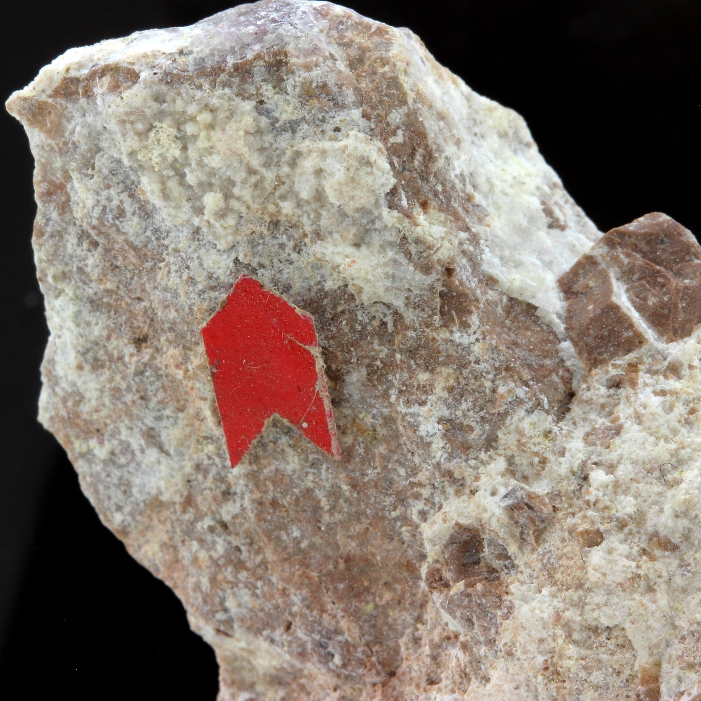 Wickenburgite. 177.8 carats. Rat Tail claim, Wickenburg area, Belmont Mts, Maricopa Co., Arizona, USA