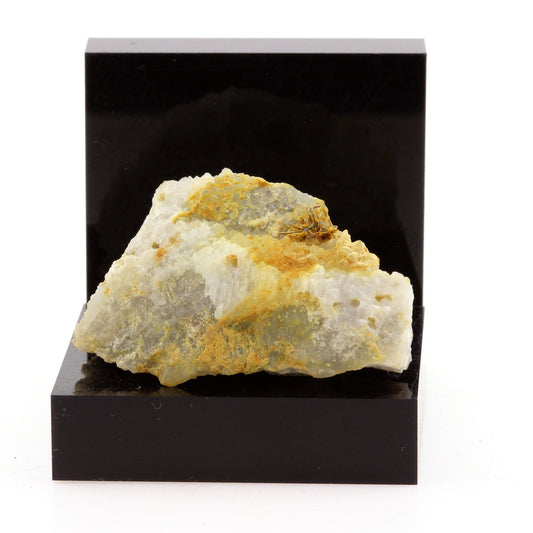 Stibnite, Quartz, Stibiconite. 93.5 carats. La Forge Mine, Anzat-le-Luguet, Cantal, Auvergne-Rhône-Alpes, France