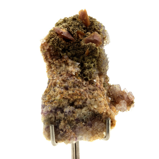 Wulfenite, Mimetite, Fluorite. 148.9 carats. Lantignié, France
