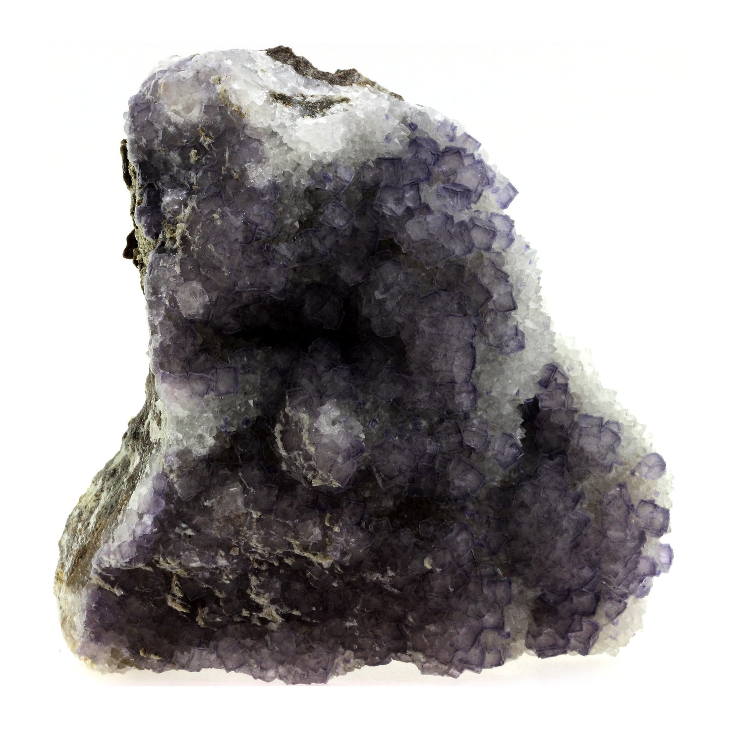 Fluorite violette + Quartz. 4105.1 carats. Fontsante Mine, Var, France