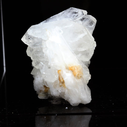 Calcite + Quartz à âme (faden quartz). 176.5 carats. La Mure, Isère, France