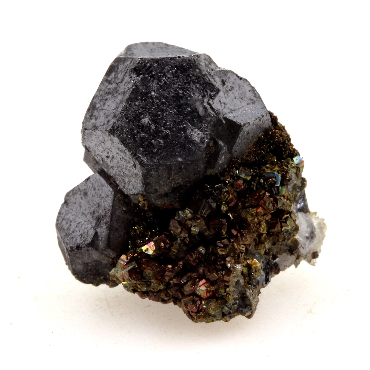 Galène macle + Pyrite. 40.6 carats. Mogul Mine, Tipperary, Irlande