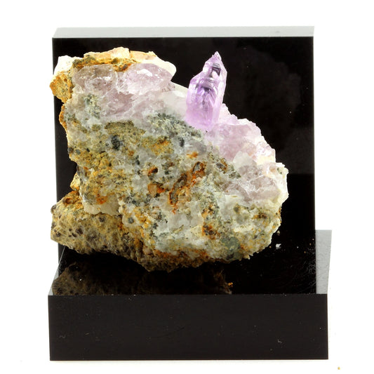 Améthyste (Sceptre inversé), Calcite. 149.1 carats. Esperanza Mine, Potosí, Bolivie