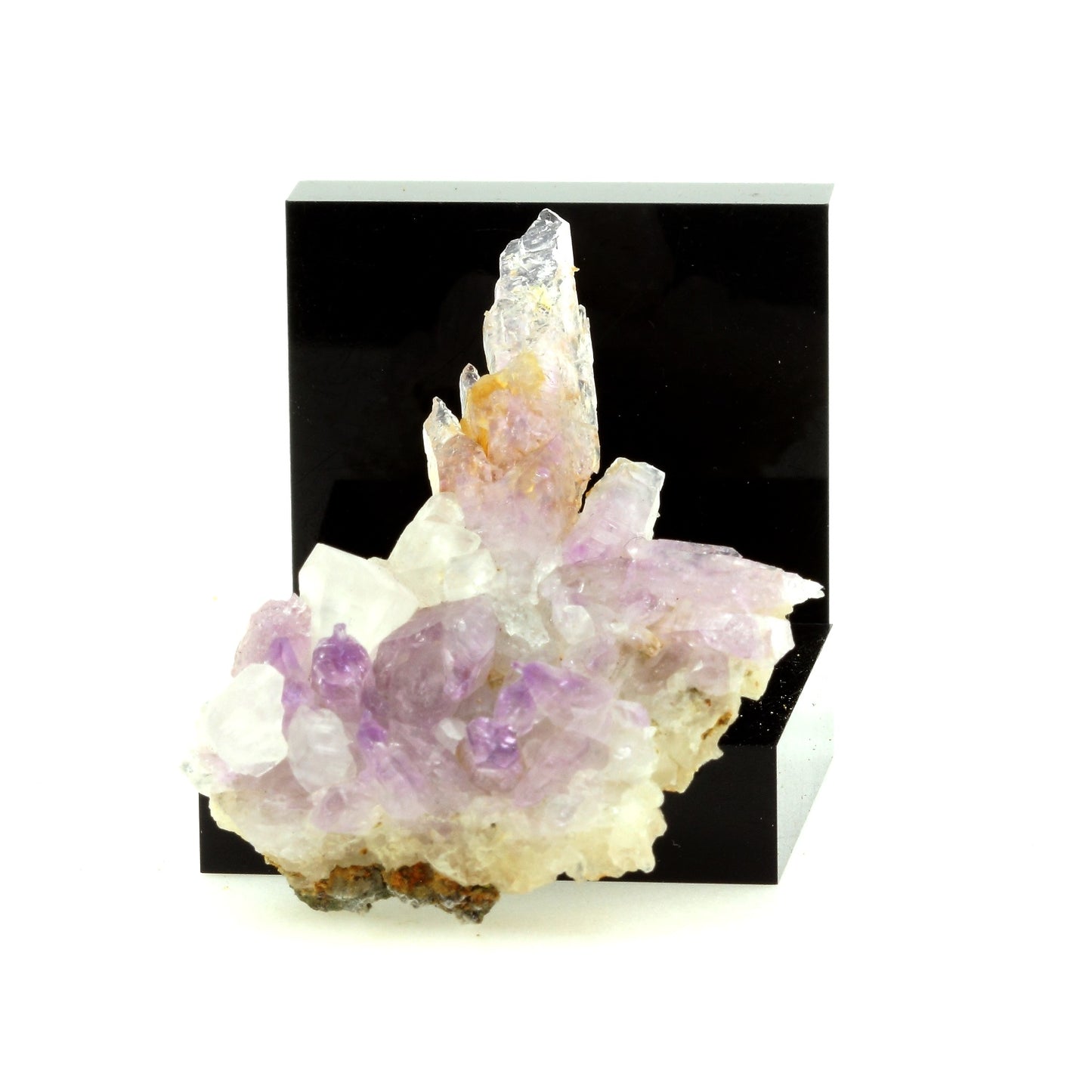 Améthyste (Sceptre inversé), Calcite. 90.5 carats. Esperanza Mine, Potosí, Bolivie