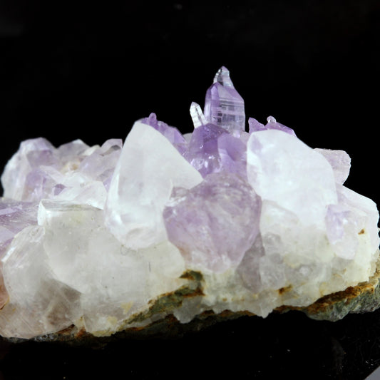 Améthyste (Sceptre inversé), Calcite. 90.5 carats. Esperanza Mine, Potosí, Bolivie