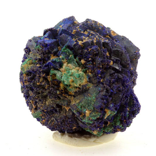 Chessylite (Azurite) + Malachite. 178.6 carats. Chessy-les-Mines, Rhône, France
