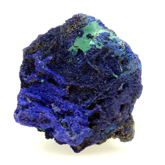 Chessylite (Azurite) + Malachite. 344.8 carats. Chessy-les-Mines, Rhône, France