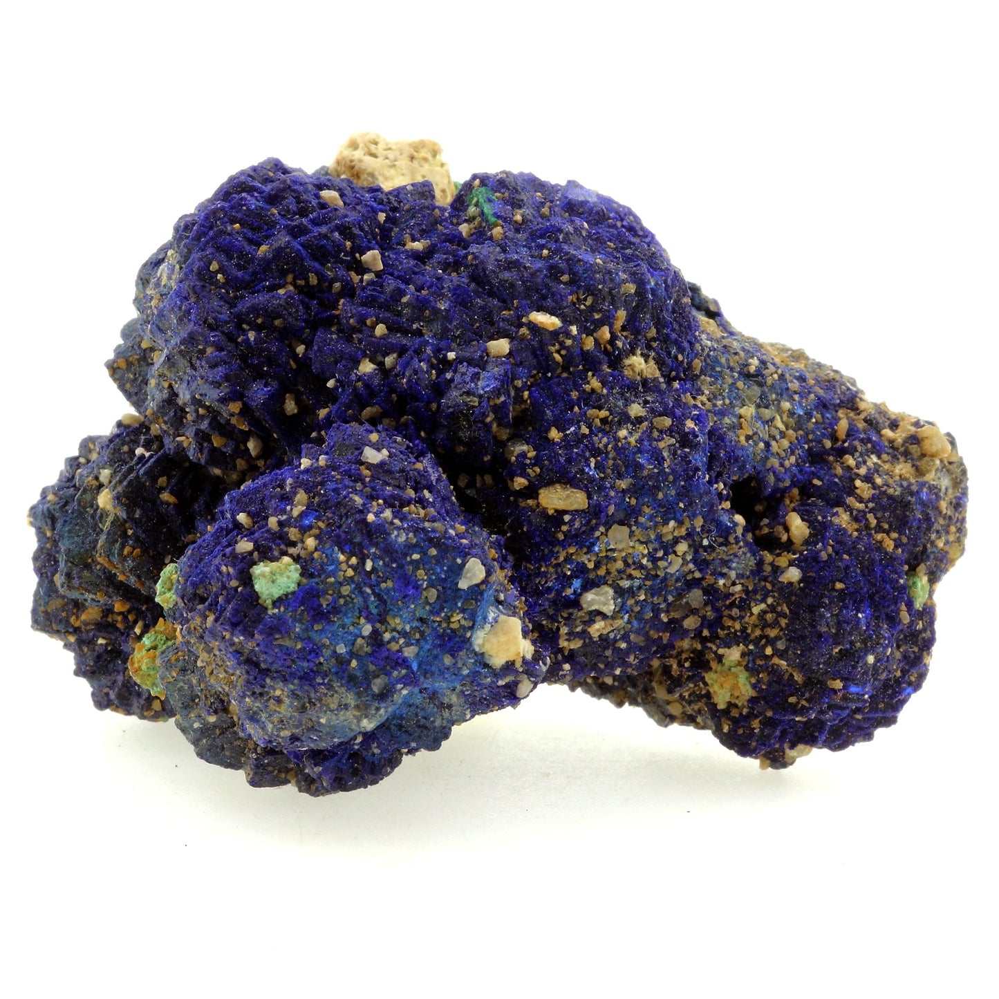 Chessylite (Azurite) + Cuprite. 355.3 carats. Chessy-les-Mines, France
