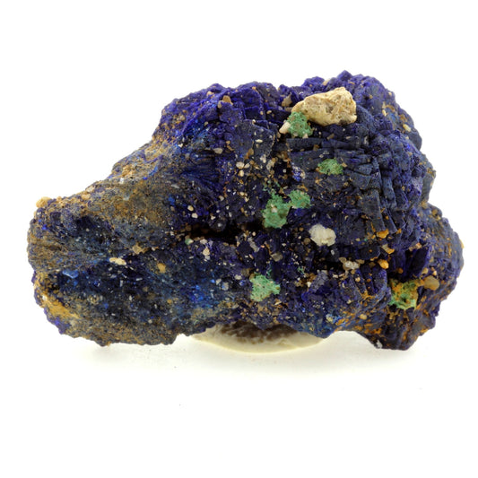 Chessylite (Azurite) + Cuprite. 355.3 carats. Chessy-les-Mines, France