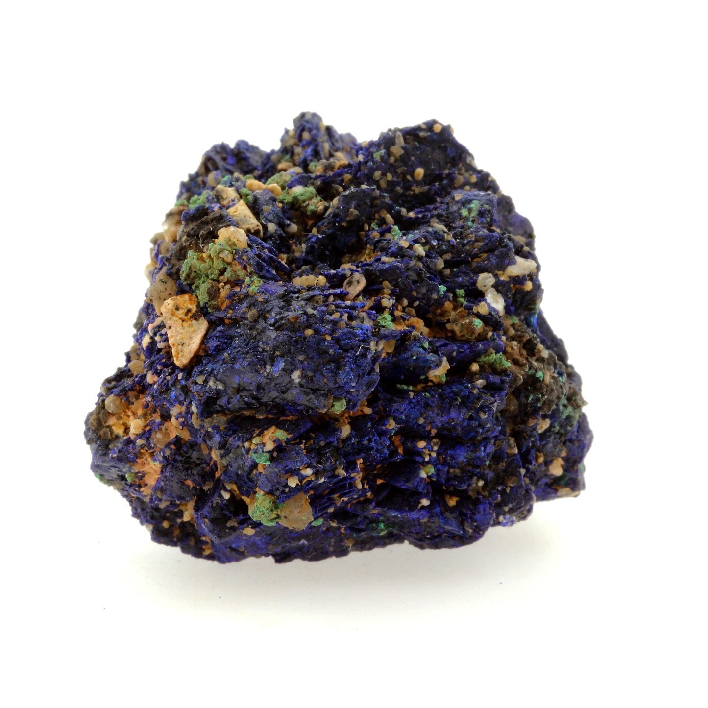Chessylite (Azurite) + Malachite. 321.1 carats. Chessy-les-Mines, Rhône, France