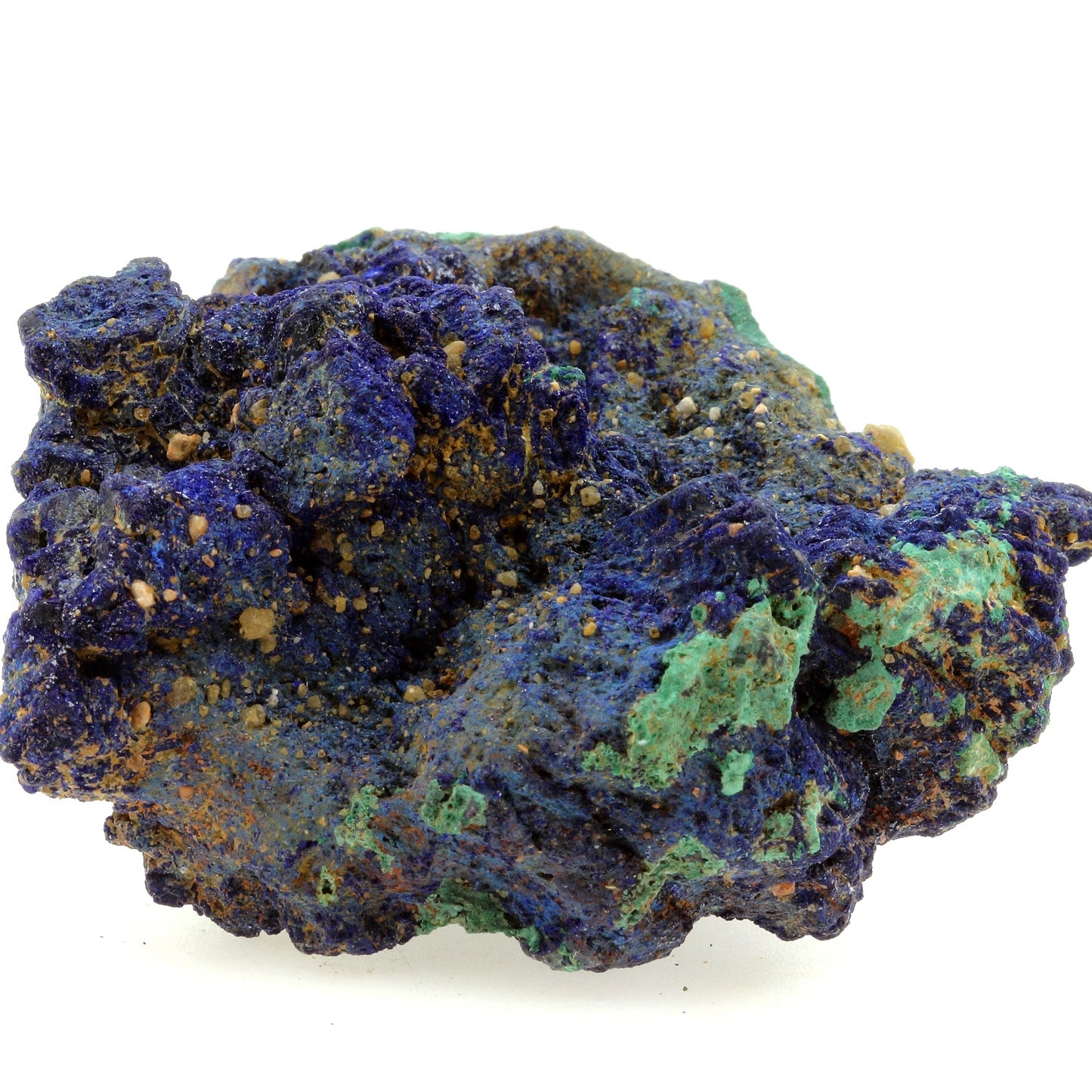 Chessylite (Azurite) + Malachite. 577.3 carats. Chessy-les-Mines, Rhône, France
