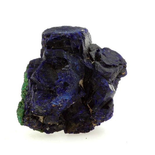 Chessylite (Azurite) + Malachite. 136.9 carats. Chessy-les-Mines, Rhône, France