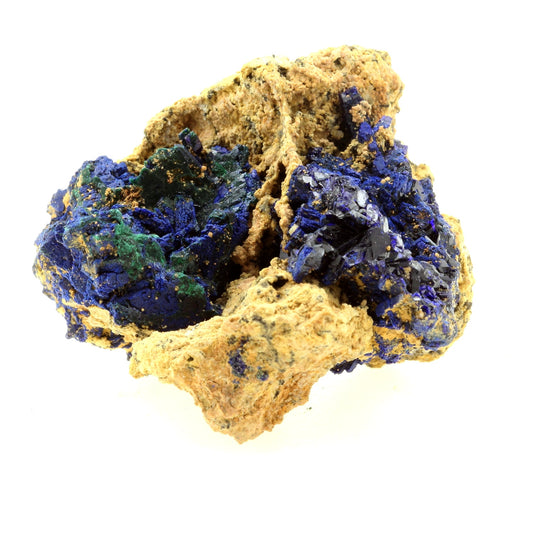 Chessylite (Azurite) + Malachite . 341.9 carats. Chessy-les-Mines, France