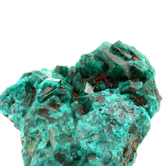 Dioptase. 123.9 carats. Tantara Mine, Kambove, Katanga, Congo