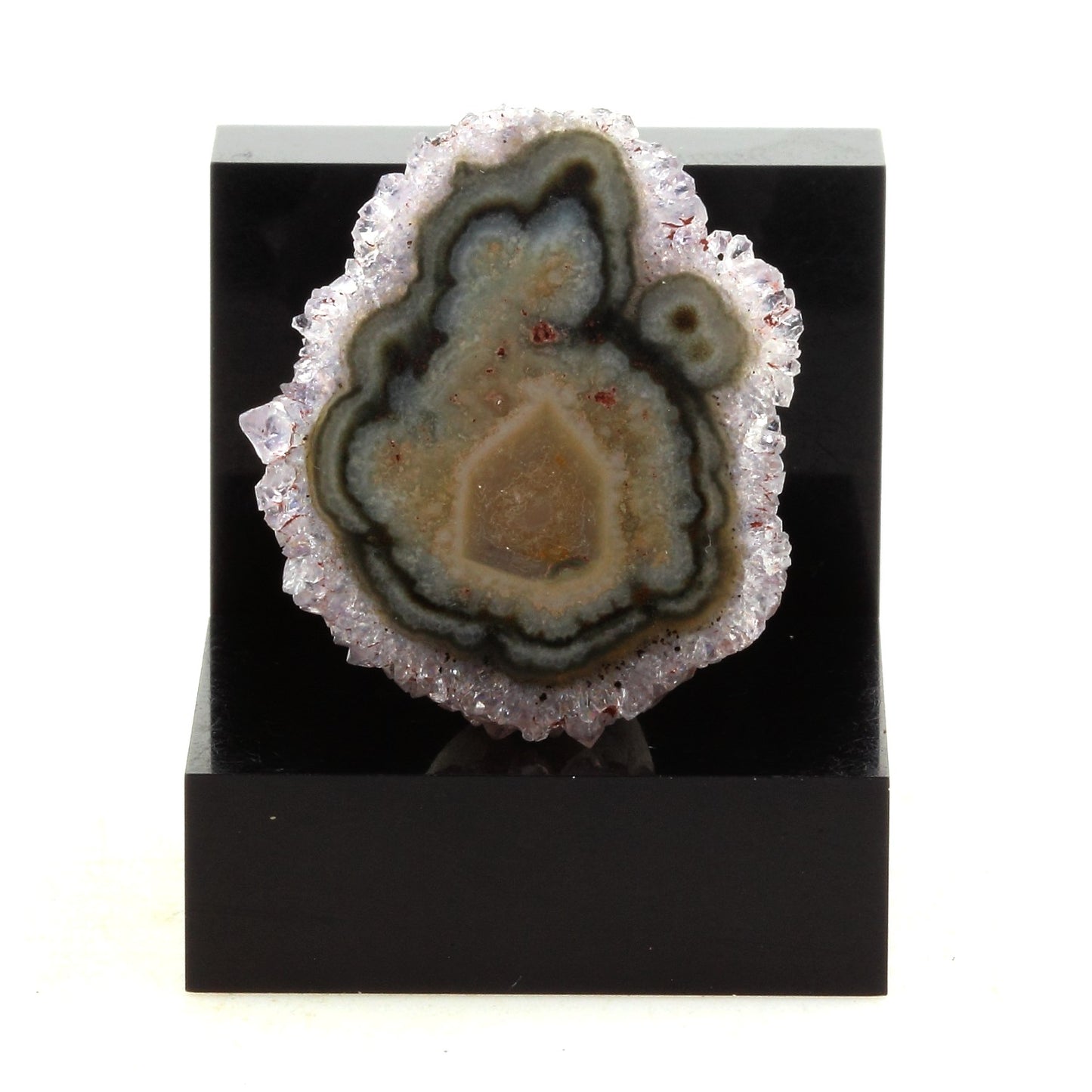 Améthyste Stalactite + Agate en provenance de Minas Gerais, Brésil