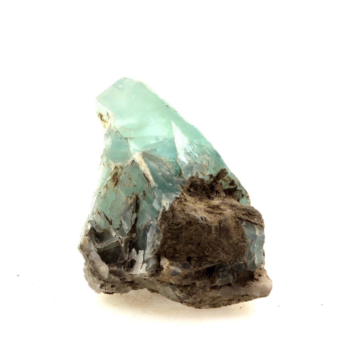 Fluorite verte. 156.6 carats. Massif des Aravis, Haute-Savoie, France