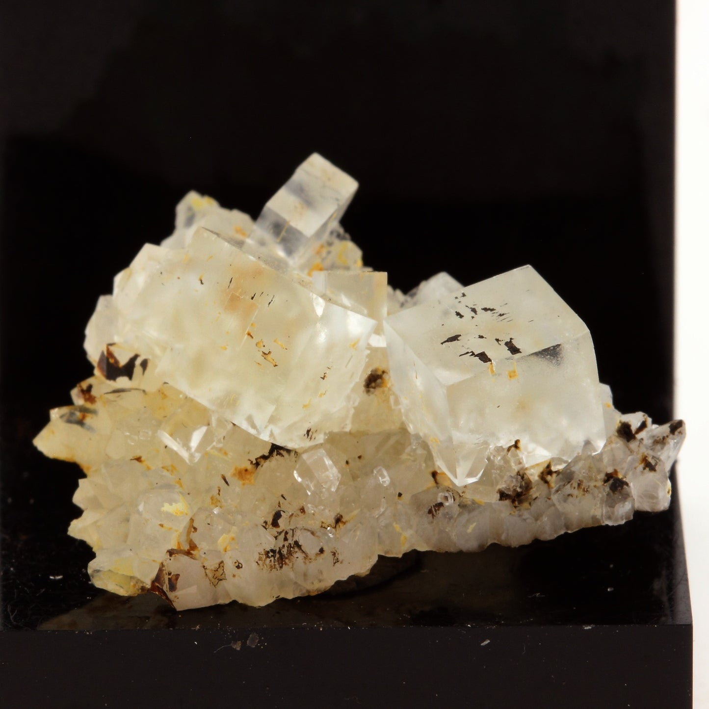 Fluorite + Quartz. 30.4 carats. Langeac, Haute-Loire, France