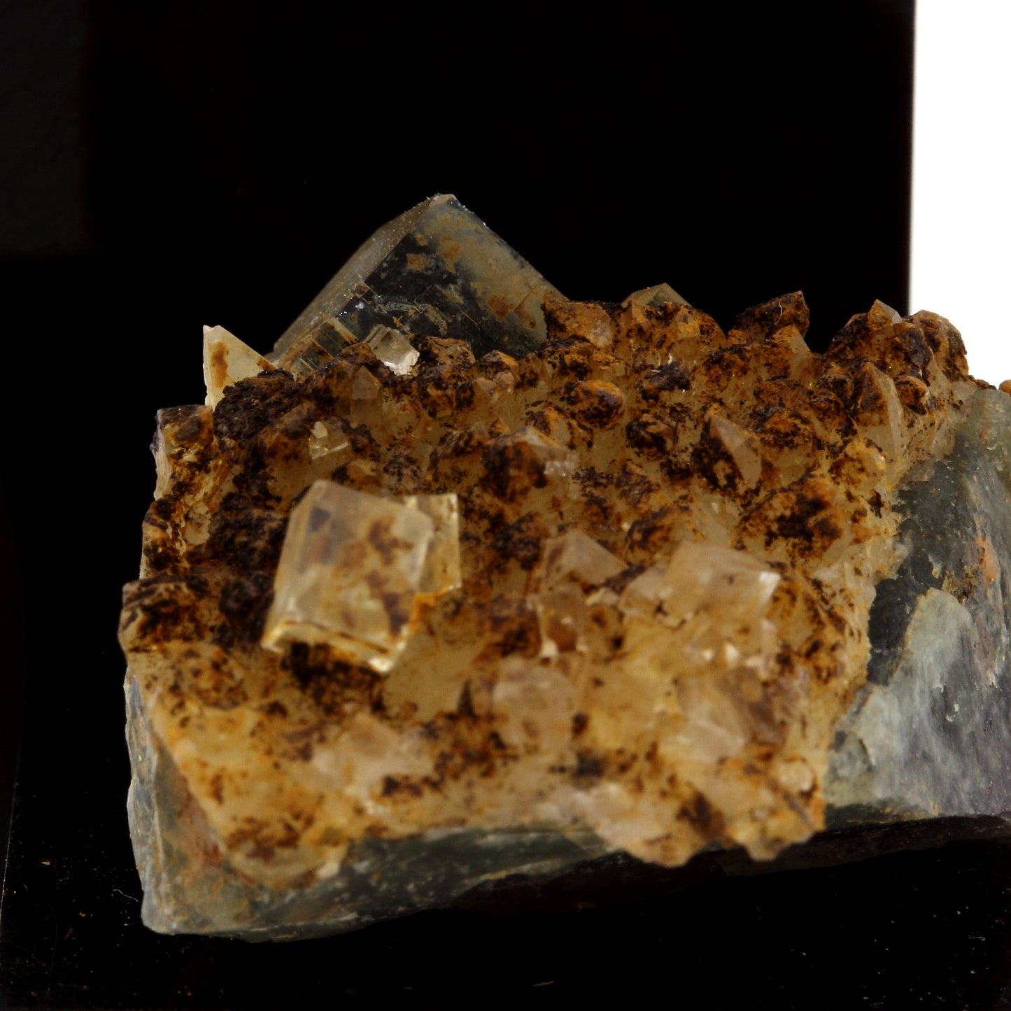 Fluorite + Quartz. 105.8 carats. Langeac, Haute-Loire, France