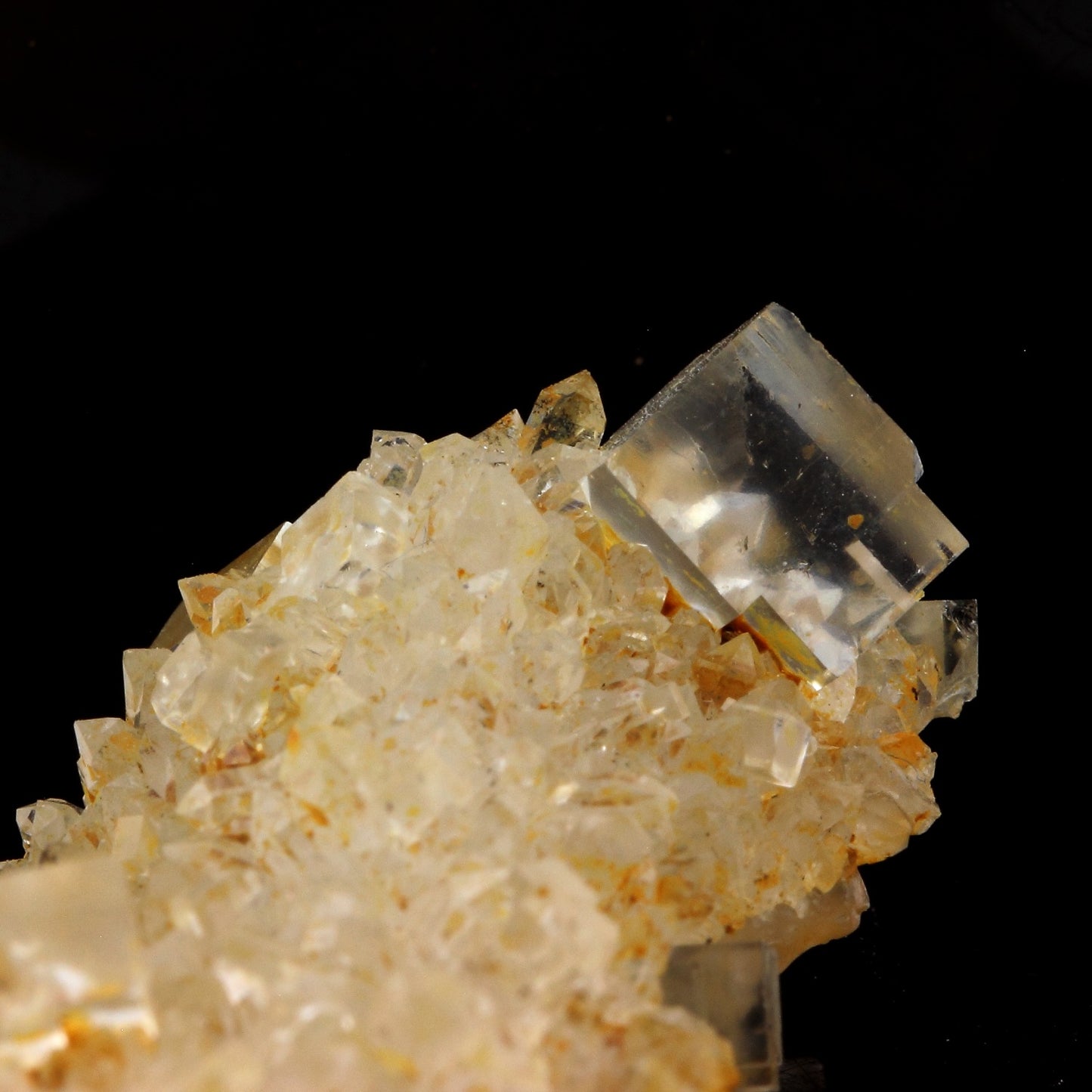 Fluorite + Quartz. 72.0 carats. Langeac, Haute-Loire, France