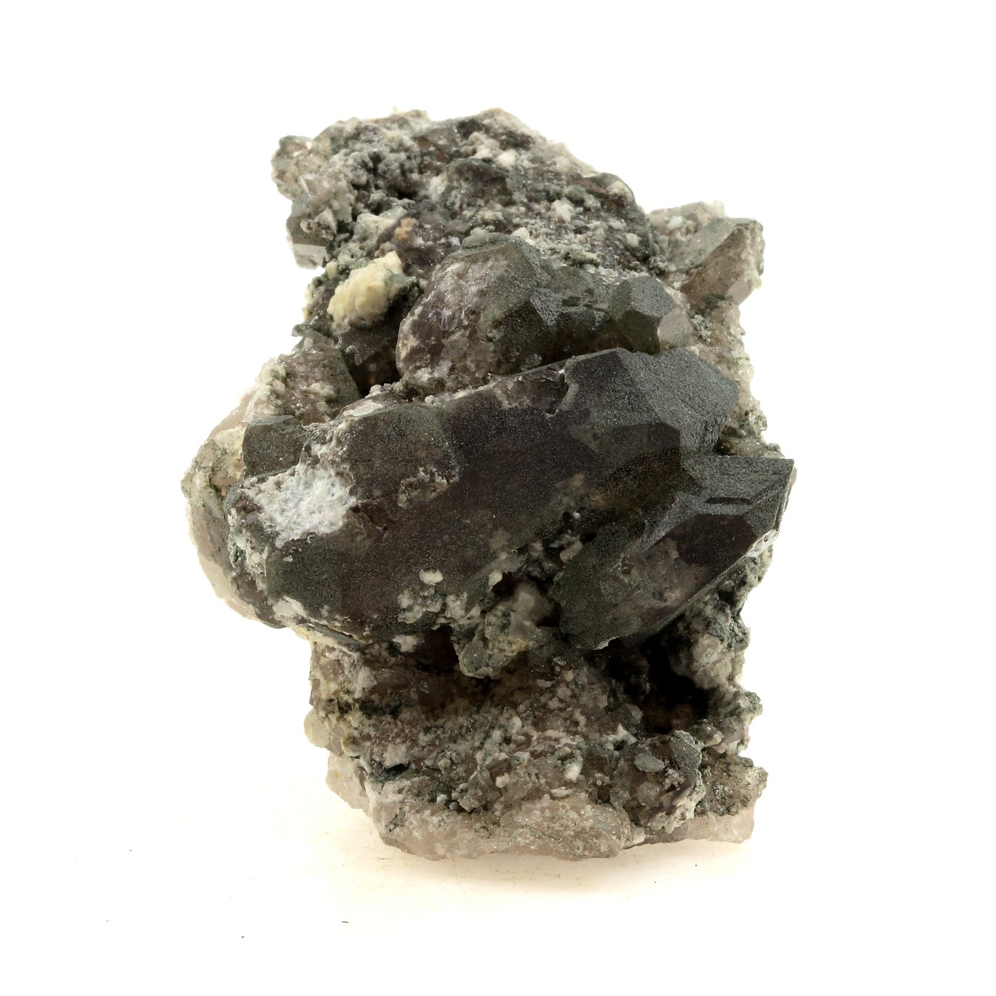 Quartz fumé, Chlorite. 308.0 carats, Massif du Mont-Blanc, France
