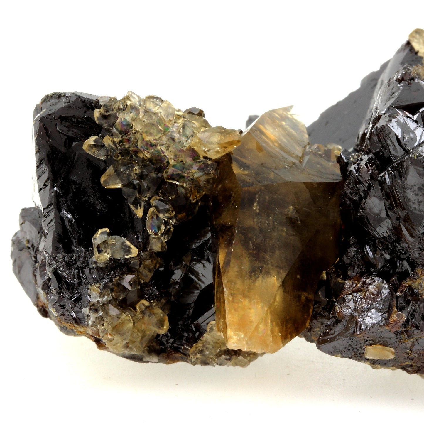 Calcite + Sphalerite. 1595.0 carats. Elmwood mine, Carthage, Tennessee, USA