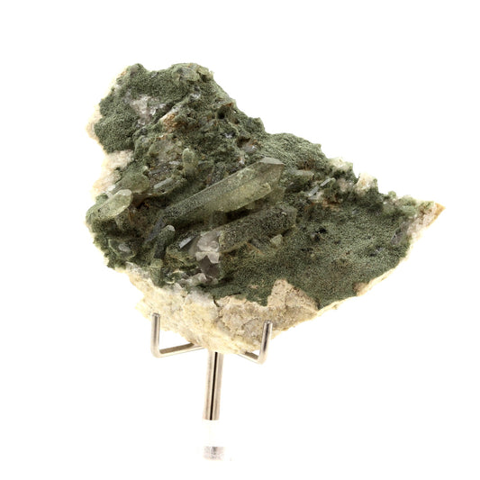 Quartz fumé + Chlorite, 170.4 carats, Vallon de la Valette, Savoie, France