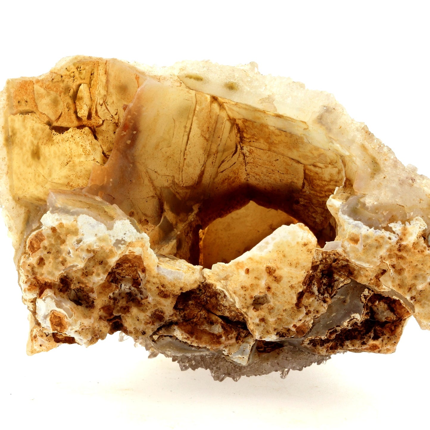 Pseudo Calcite en Calcédoine. 687.4 carats. Inde